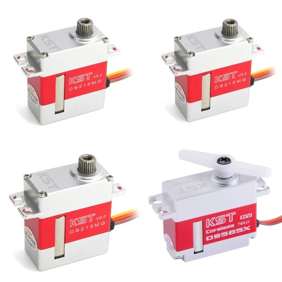 Original KST DS215MG V8.0 Digital Coreless Swashplate Metal Remote Control Accessory for 450 380 480 30E RC Helicopter